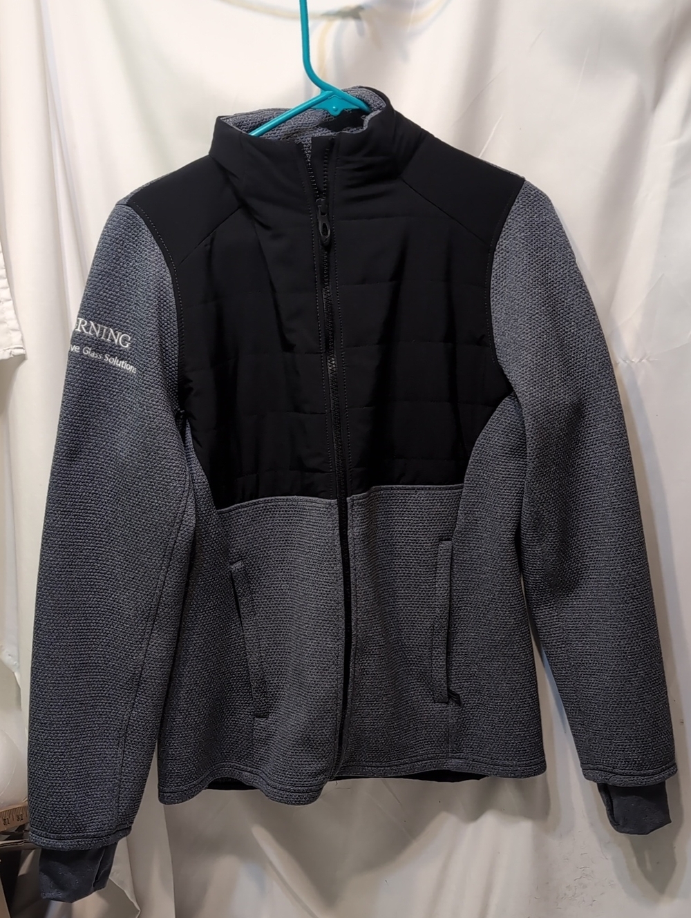 Spyder Ladies  Gray and Black Performance Jacket with Quilted Front Size Medium